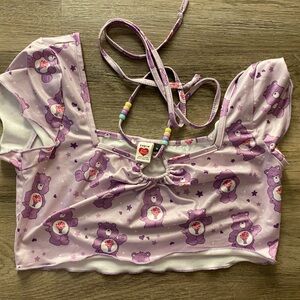 Care bear top with beads